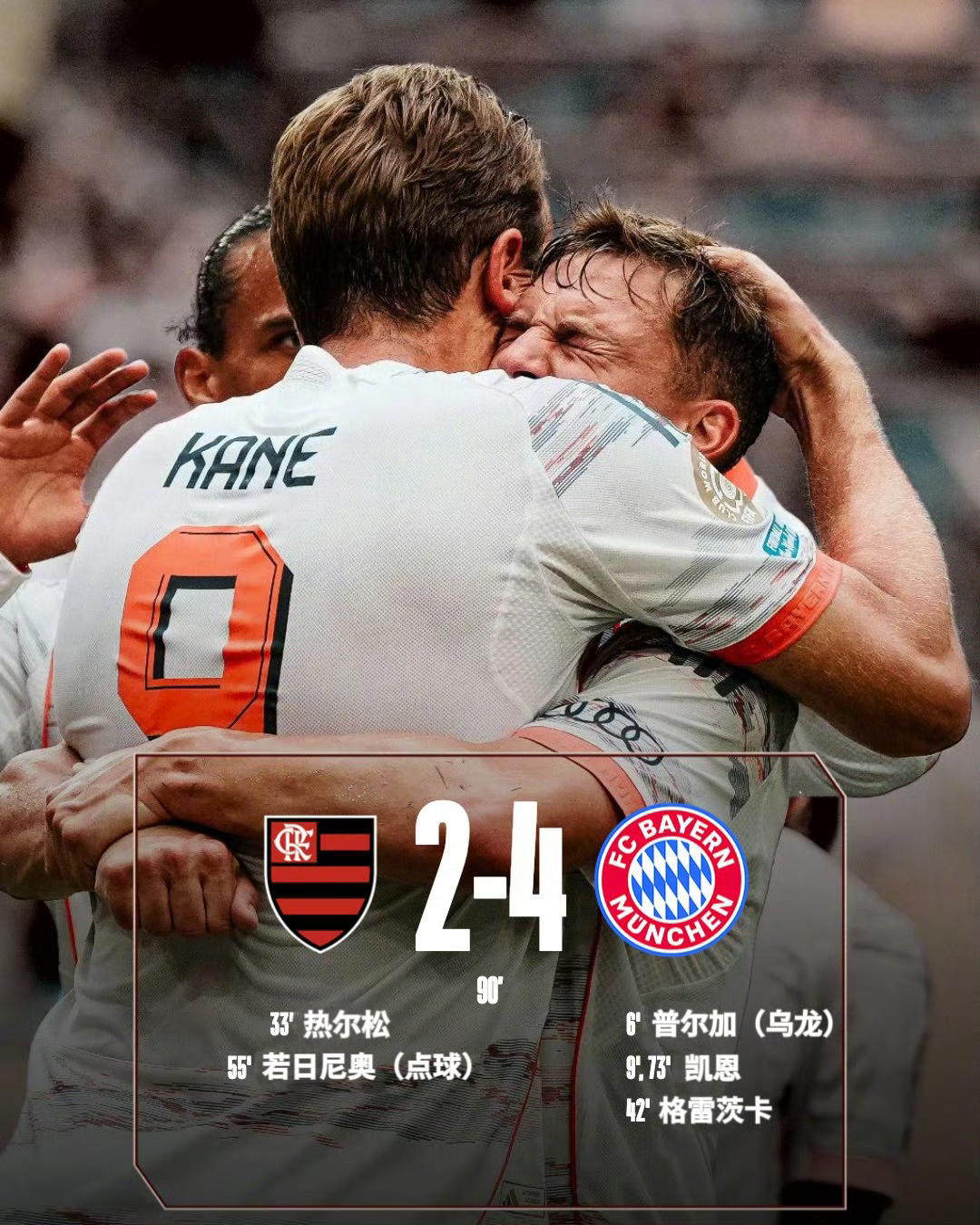 关于阿森纳拜仁连胜均遭终结双方各自打出2比2的比分的信息