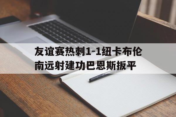 关于友谊赛热刺1-1纽卡布伦南远射建功巴恩斯扳平的信息  第1张